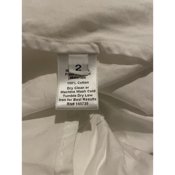 Mark D Sikes MDS | Women’s Ruffle High-Low Maxi Skirt Size‎ 2 White - Picture 10 of 11